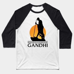 Mahatma Gandhi Father of the Nation Baseball T-Shirt